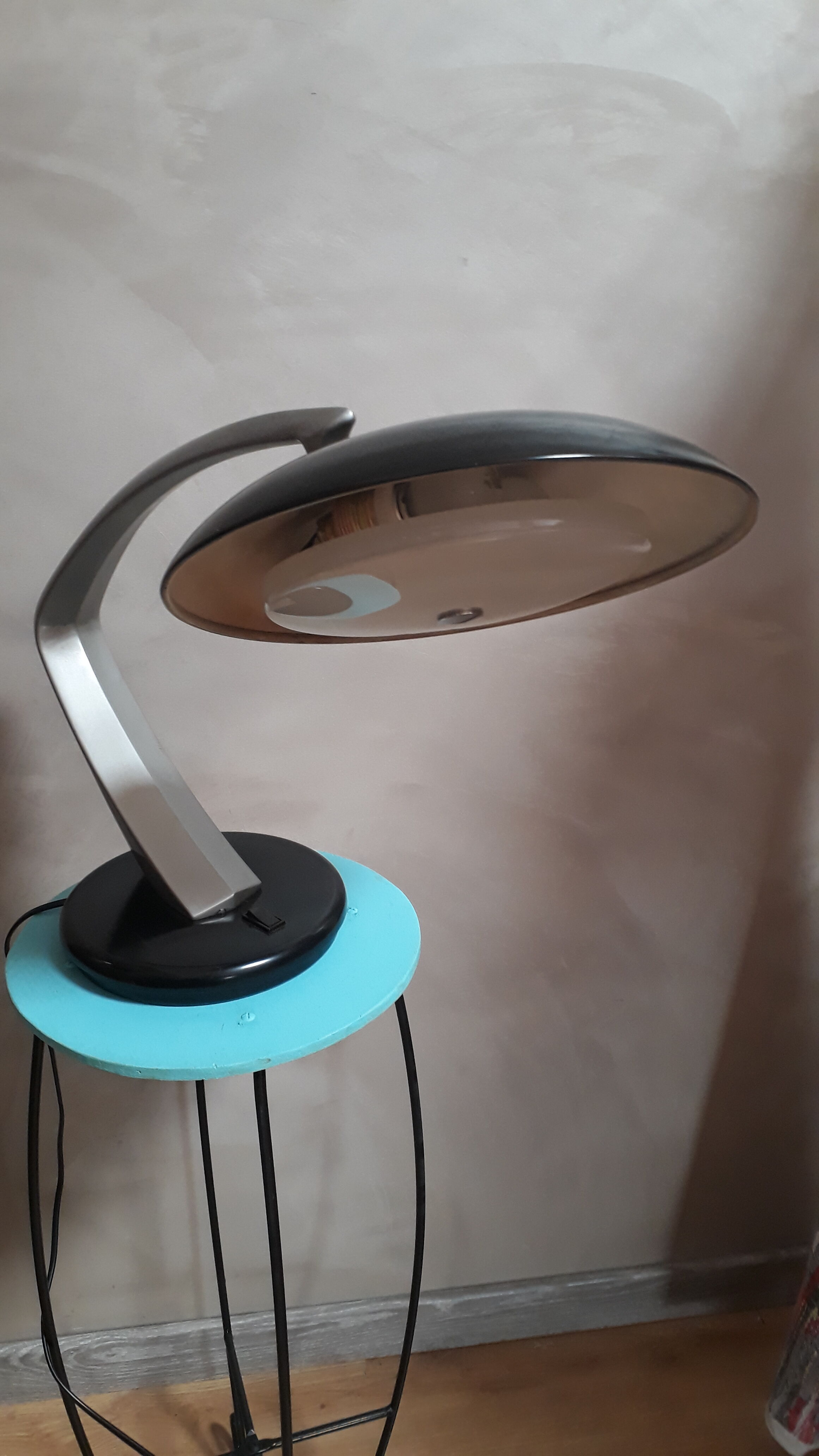 Vintage table lamp "Boomerang" by Fase - 1960