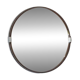 Vintage 1970s Round Wall Mirror / Attributed To Allibert / Space Age Bathroom Mirror
