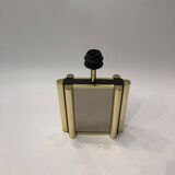 Lampe de table miroir en laiton années 1970 Vintage Hollywood Regency
