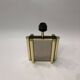 Lampe de table miroir en laiton années 1970 Vintage Hollywood Regency