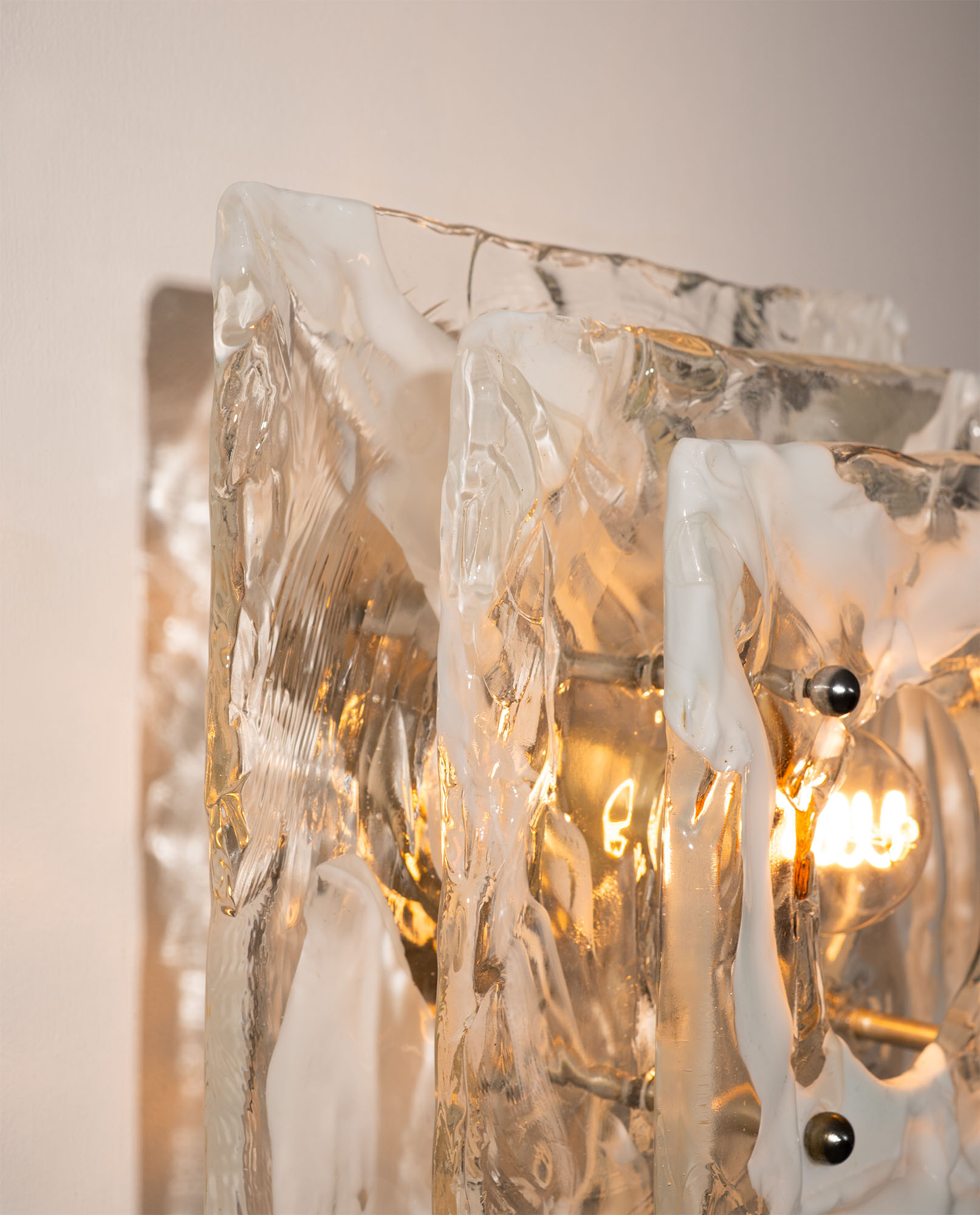 Applique en verre de Murano Carlo Nason, années 1970