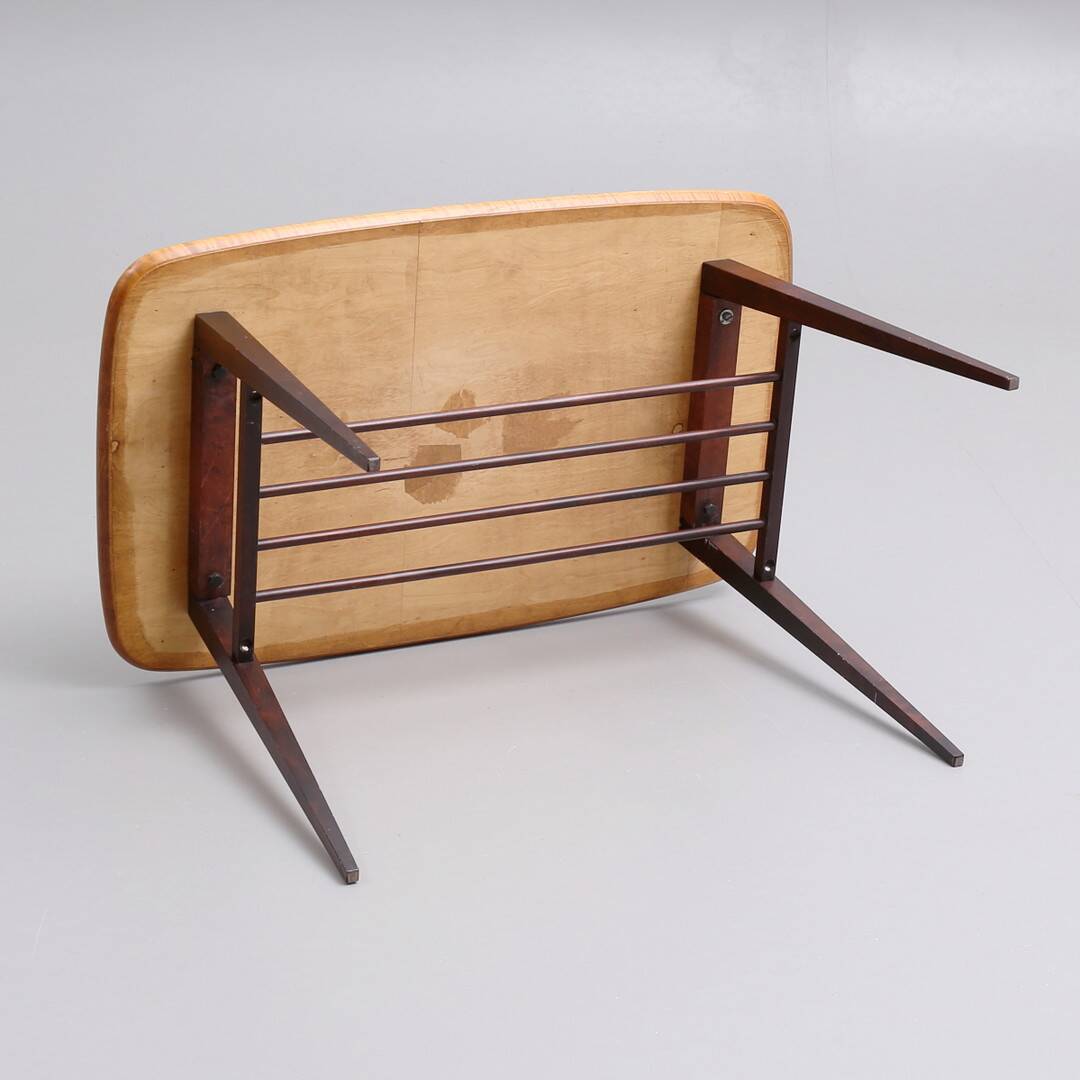 Vintage teak coffee table 91x56 cm double top 1960 Denmark