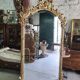 Large Louis XV gilded shell mirror from the 19th century