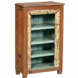 Old Teak Bedside Shelf Patina and Original Piece from India