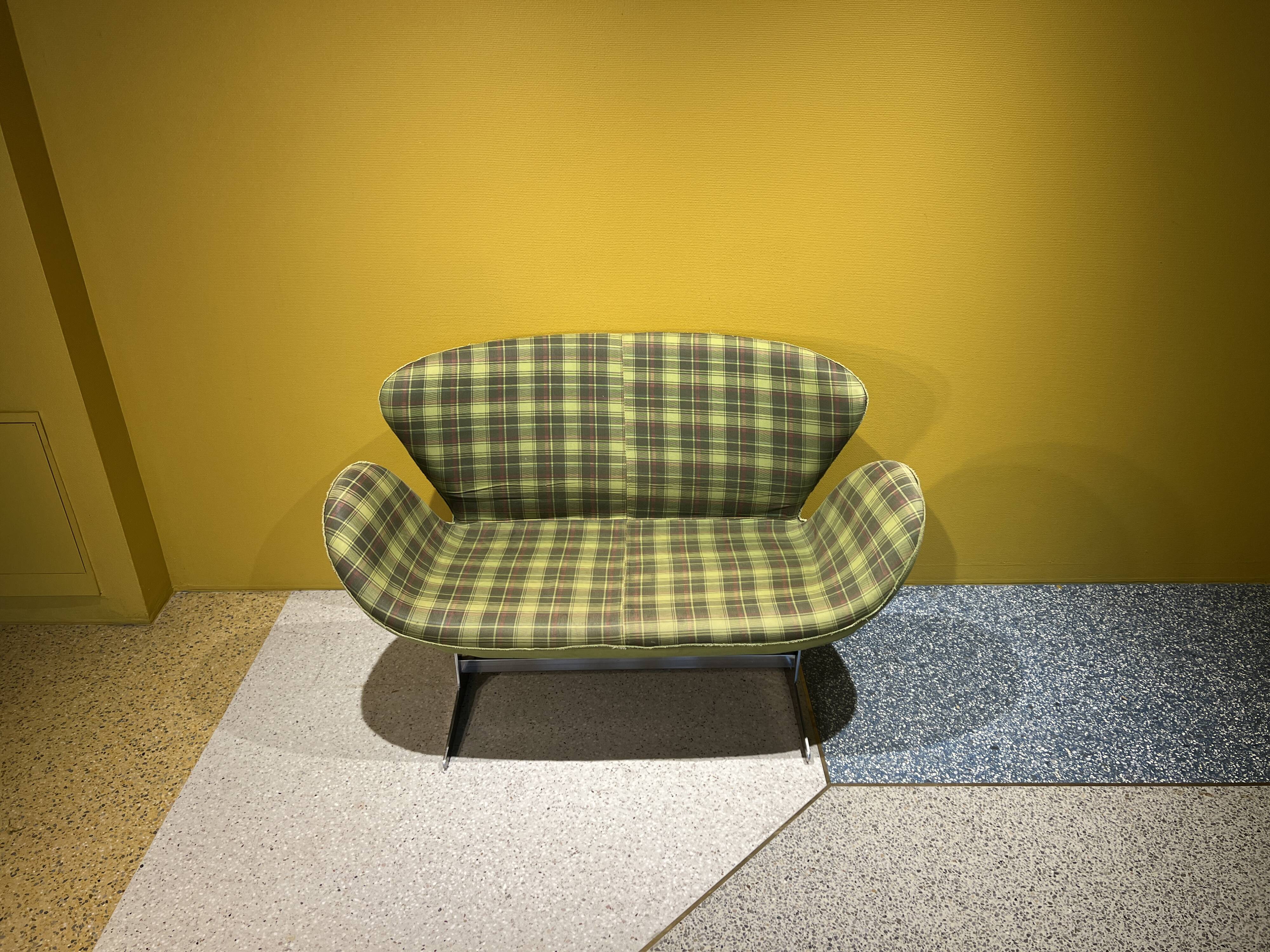 Space Age Sofa Hans Wegner Style, Denmark, 1970's