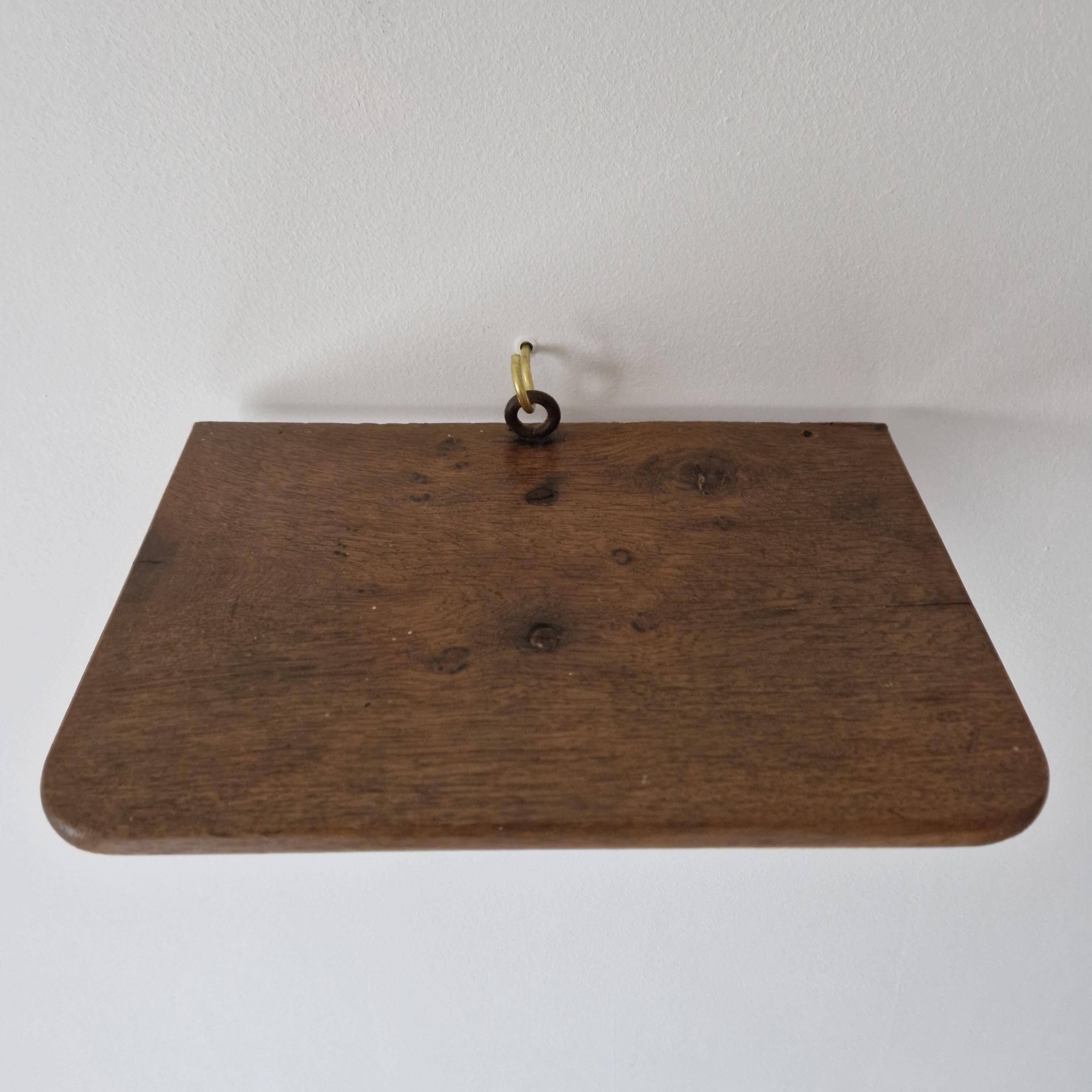 Wall shelf in wood T-console