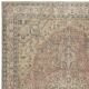 Vintage Turkish Area Rug. Hand-knotted Wool Carpet with Medallion Design