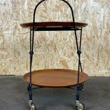 60s 70s teak serving trolley Jie Gantofta String Serving Trolley Sweden 60s