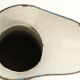 Vintage enamelled metal pitcher - blue and white