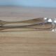 vintage silver metal sugar tongs