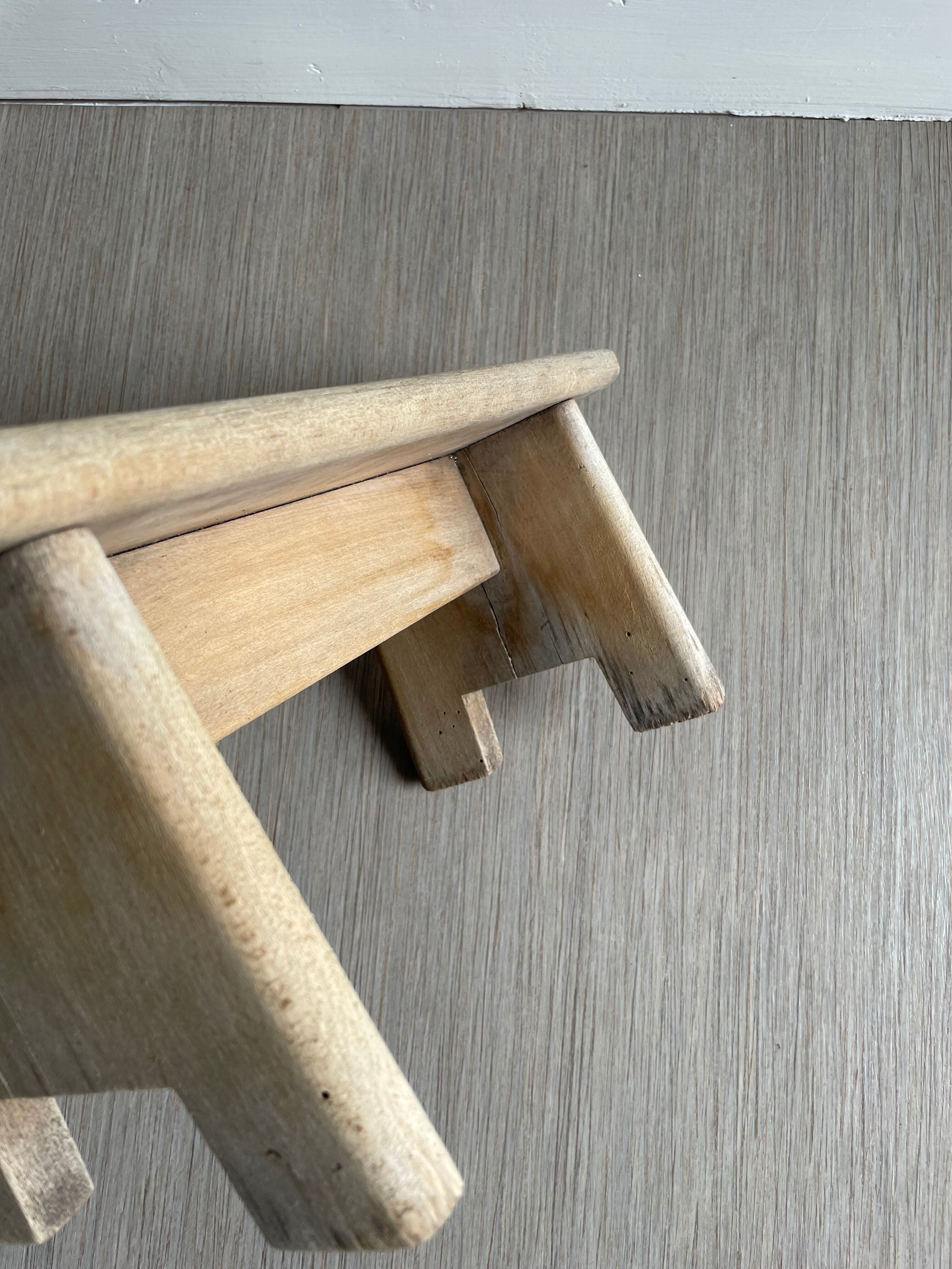 Tabouret banc bois