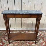 Console de style Louis XVI marbré gris