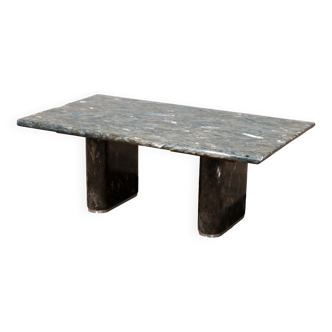 Vintage Italian natural stone Coffee Table – Elegant Long Design