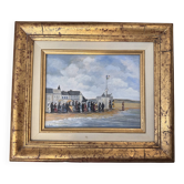 Landscape painting of Normandy signed S Morin.
