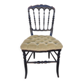 Napoleon III chair in blackened wood, 19th century