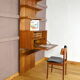Wall system writing desk Poul Cadovius in teak 1960