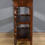 Large Burl Mahogany Property Console, Restoration Period – Early