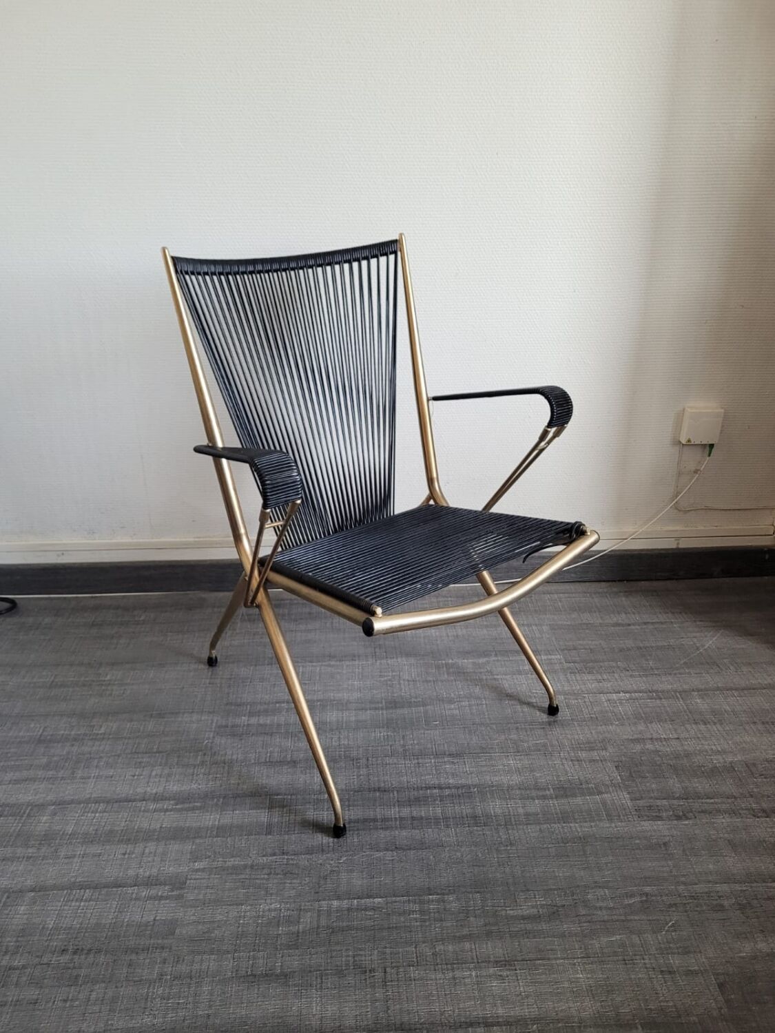 Folding armchair scoubidou