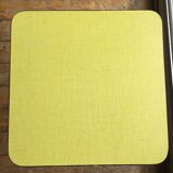 Canary bright yellow formica tabouret