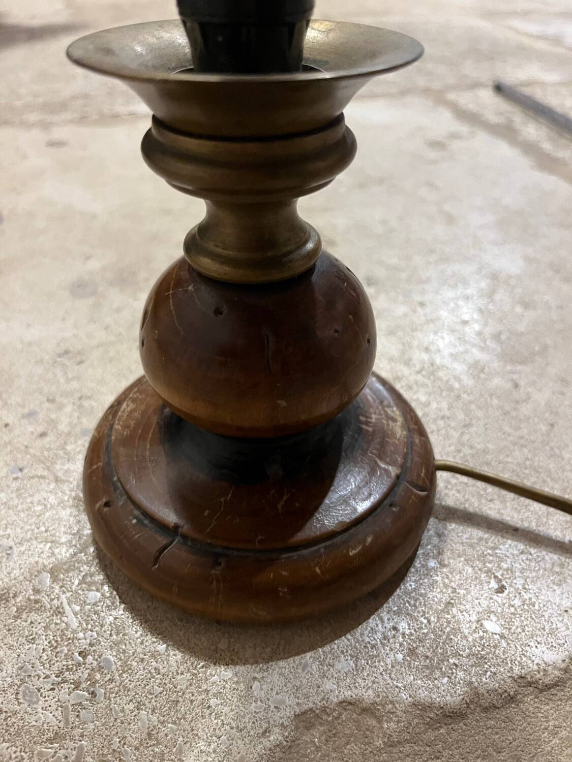 Vintage wooden lamp 1960