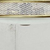 Metal ceiling pendant lamp, made of glass and metal, German mid-century modern style, 1960s.