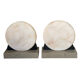 Pair of Art Deco marble and onyx bookends
