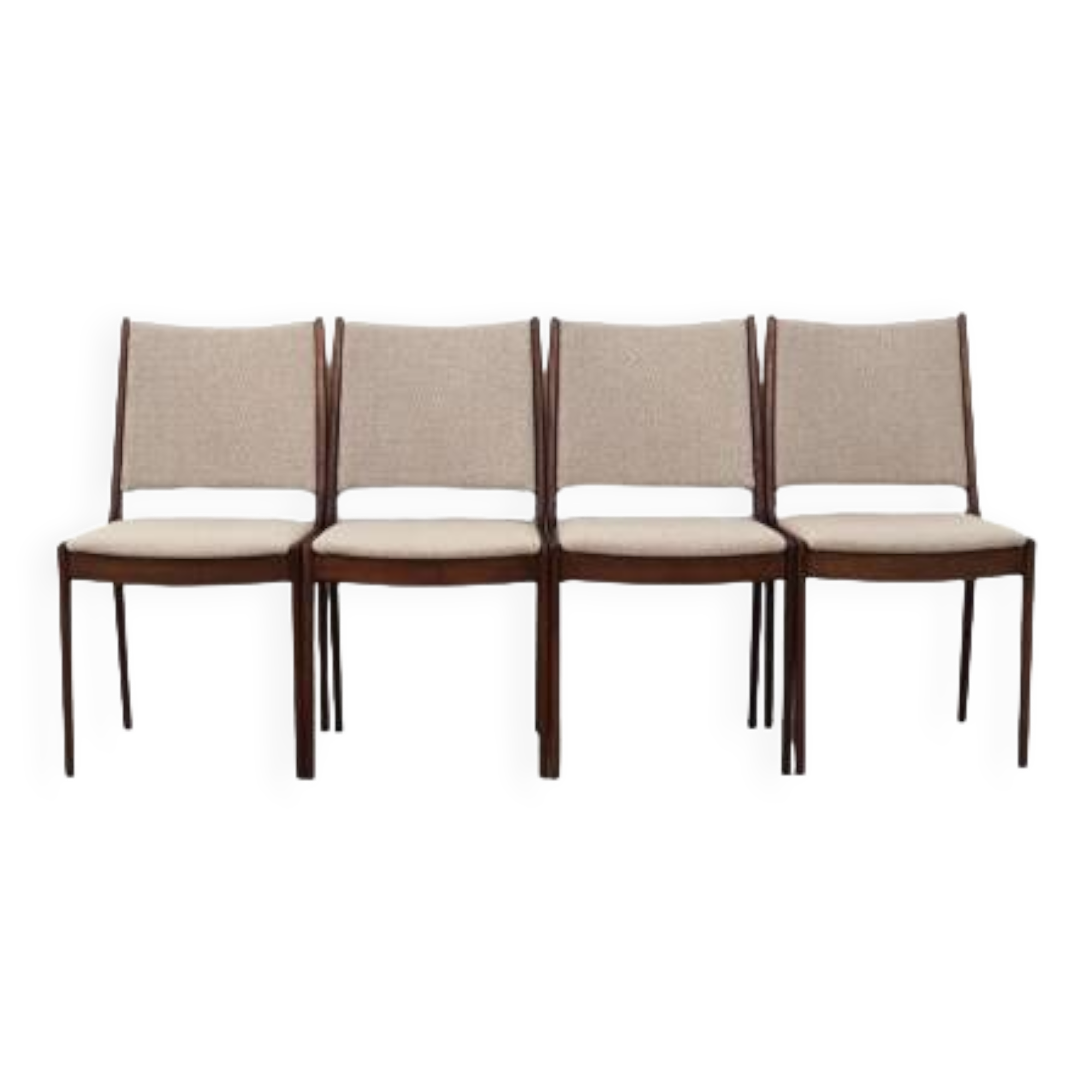 Set of four teak chairs, Danish design, 1970s, designer: Johannes Andersen