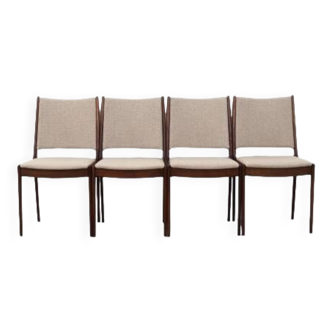 Set of four teak chairs, Danish design, 1970s, designer: Johannes Andersen