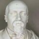 White Carrara marble bust, circa 1880.