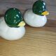 Vintage barbotine ducks