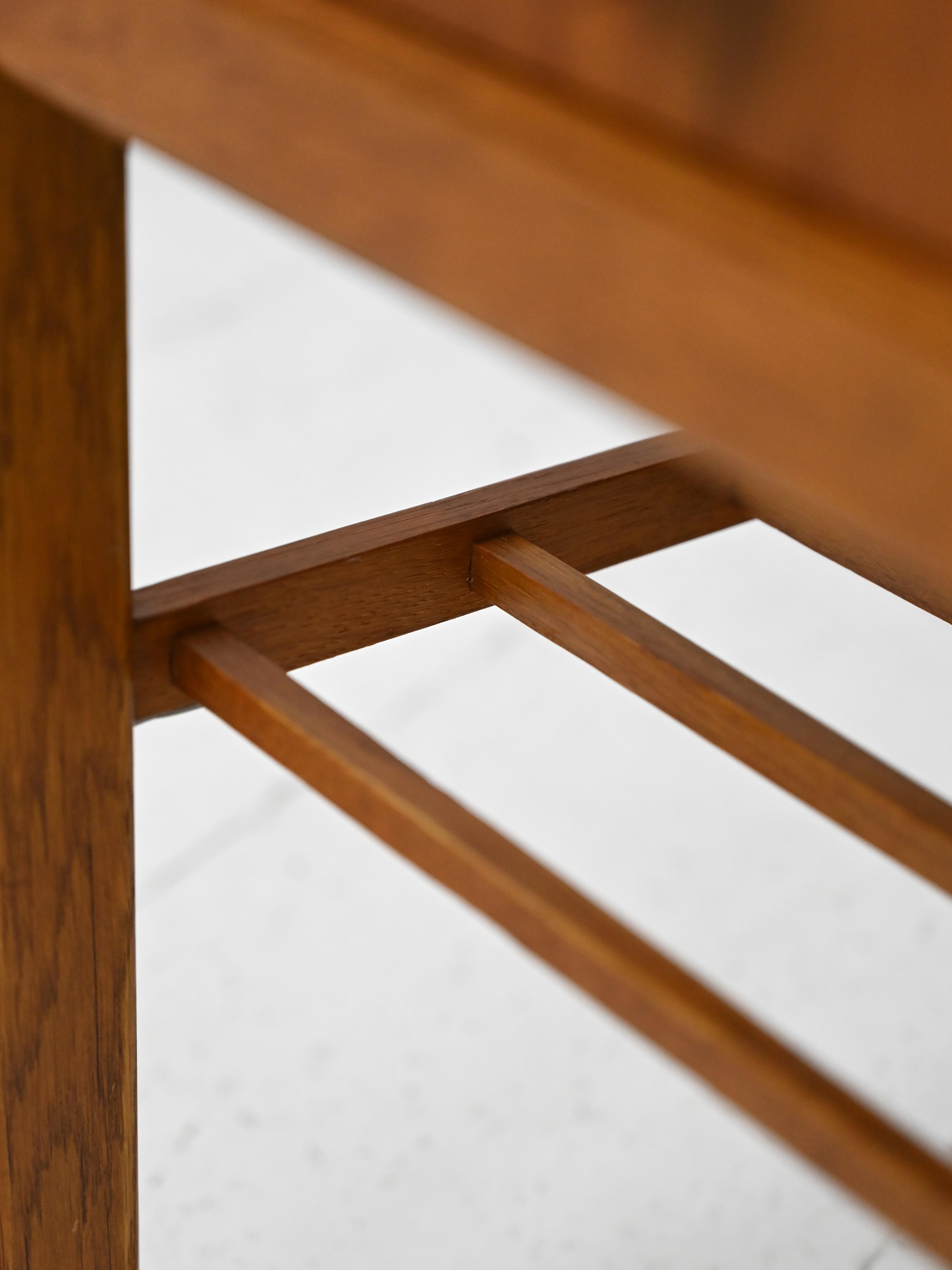 Scandinavian nightstand with double table top