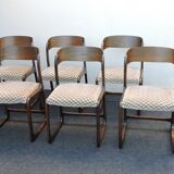 Suite of 6 Baumann chairs model Sleigh