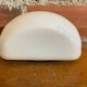 Antique square white opaline ceiling light