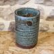 Turned glazed stoneware vase