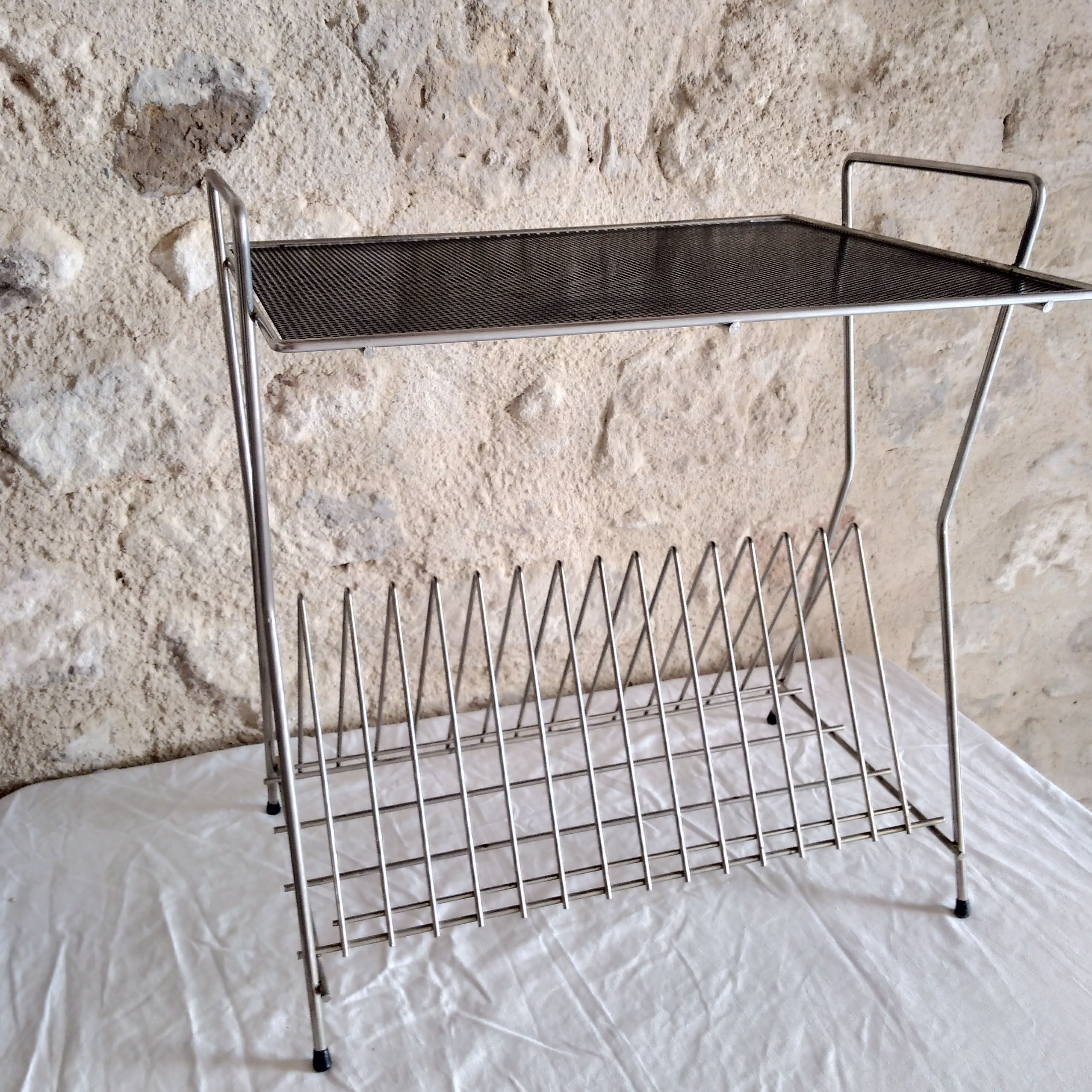 Table d'appoint pour disques vinyles