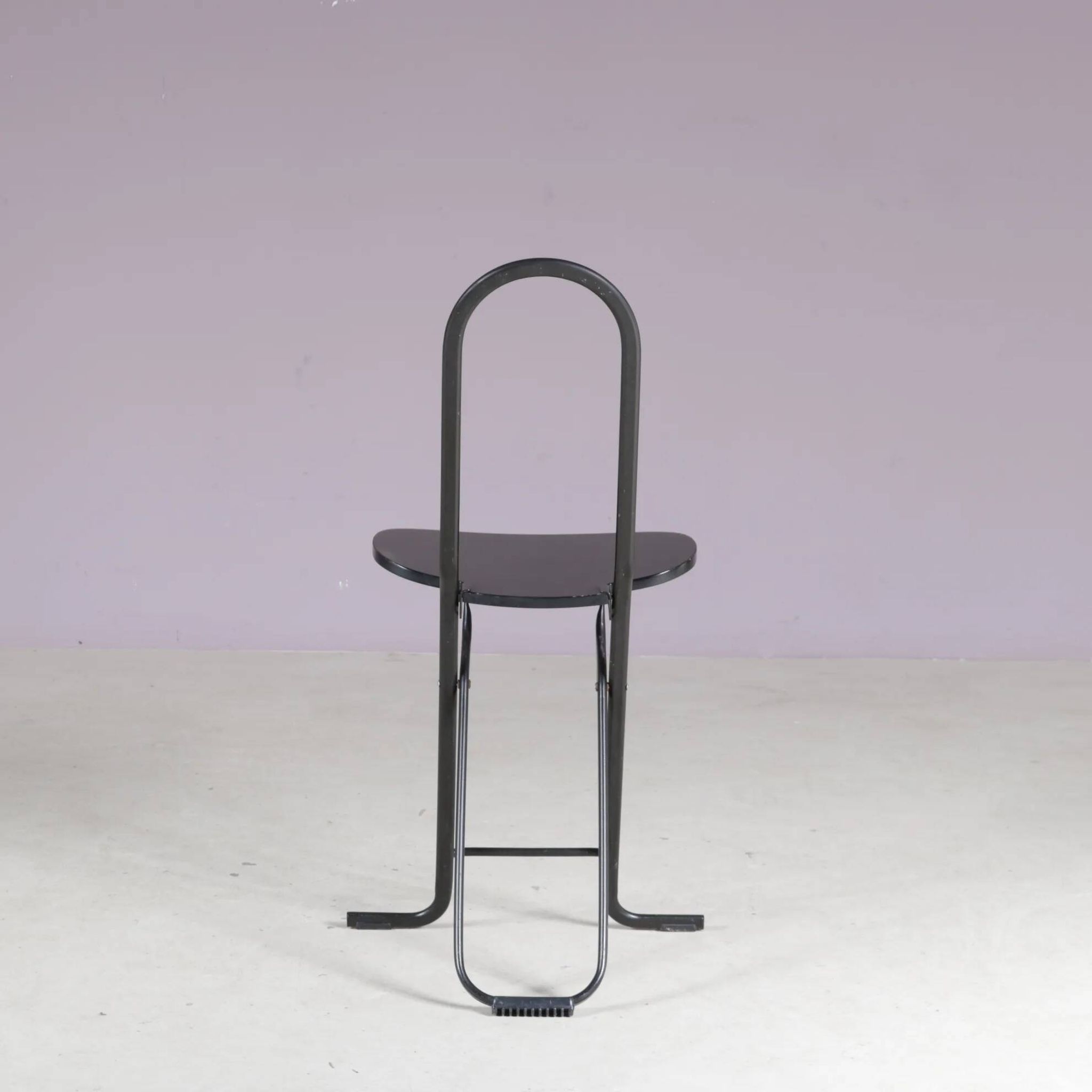 1980s “Dafne” folding chair by Gastone Rinaldi for FlyLine, Italy