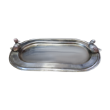 Silver metal tray