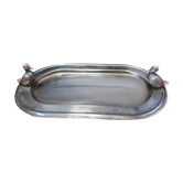 Silver metal tray