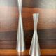 Suite de bougeoirs diabolo Ikea vintage aluminium