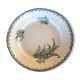 Flat hollow in earthenware st amandinoise st amand model lily of the valley