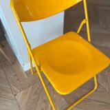 Chaise pliante jaune