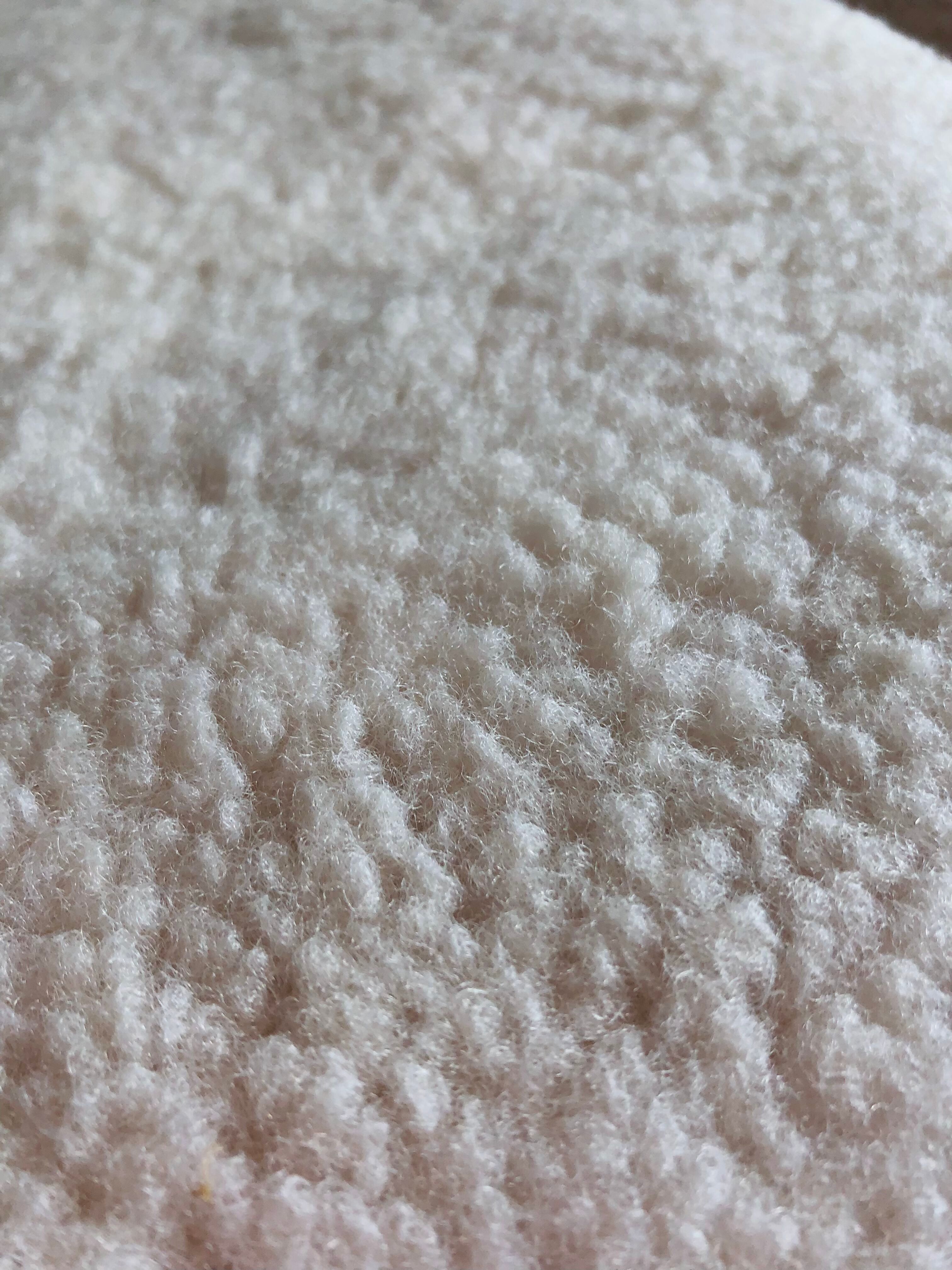 Pair of vintage chairs in sheep moumoute