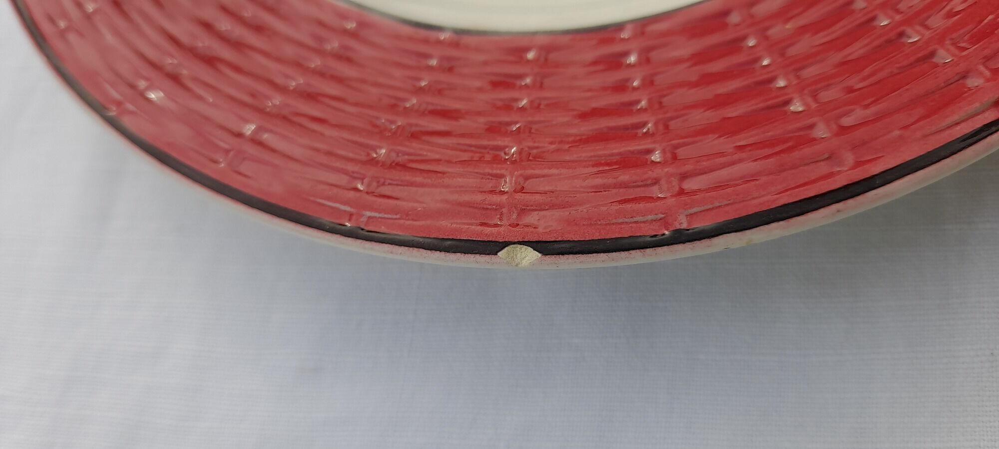 Digoin Sarreguemines earthenware dessert plate in May diam 18 cm