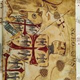 Tapisserie 2 m -Médiévale reproduction fresque croisades Templiers