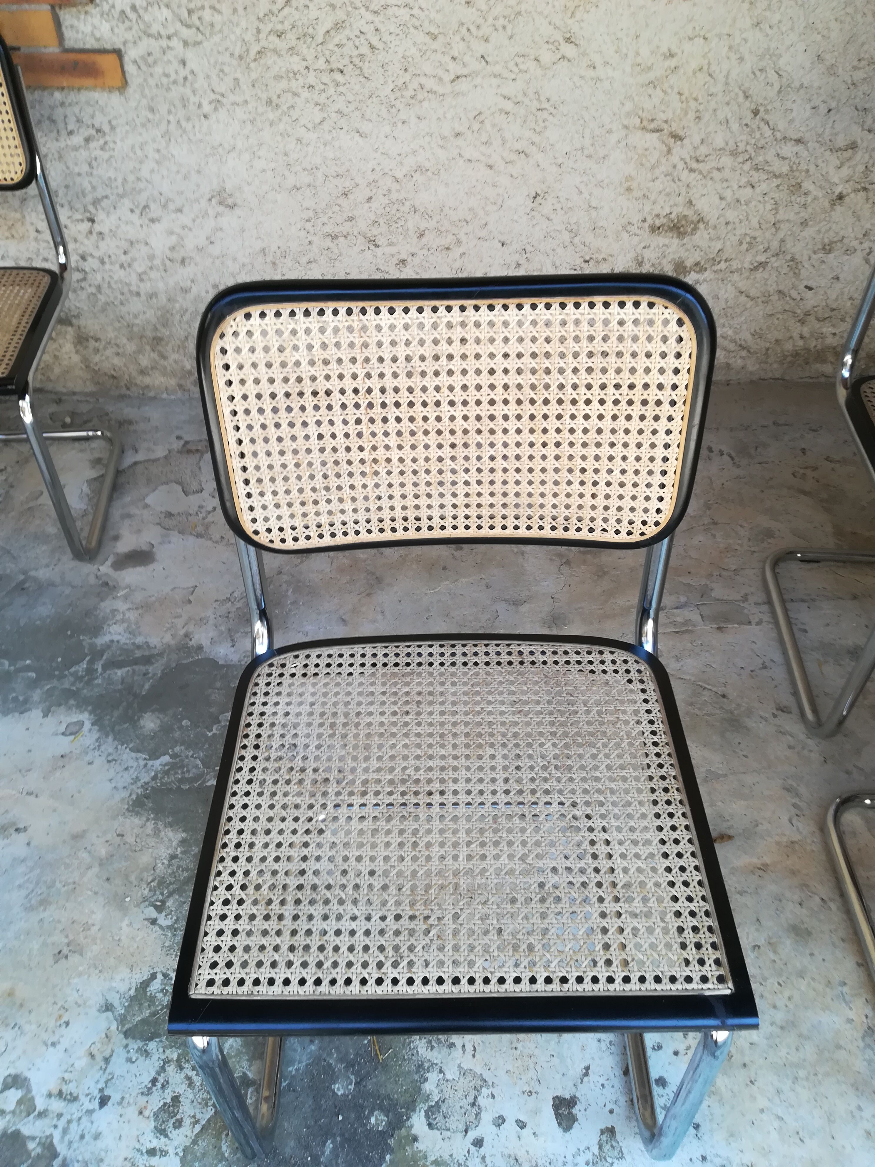 4 chairs b32 cesca by Marcel Breuer