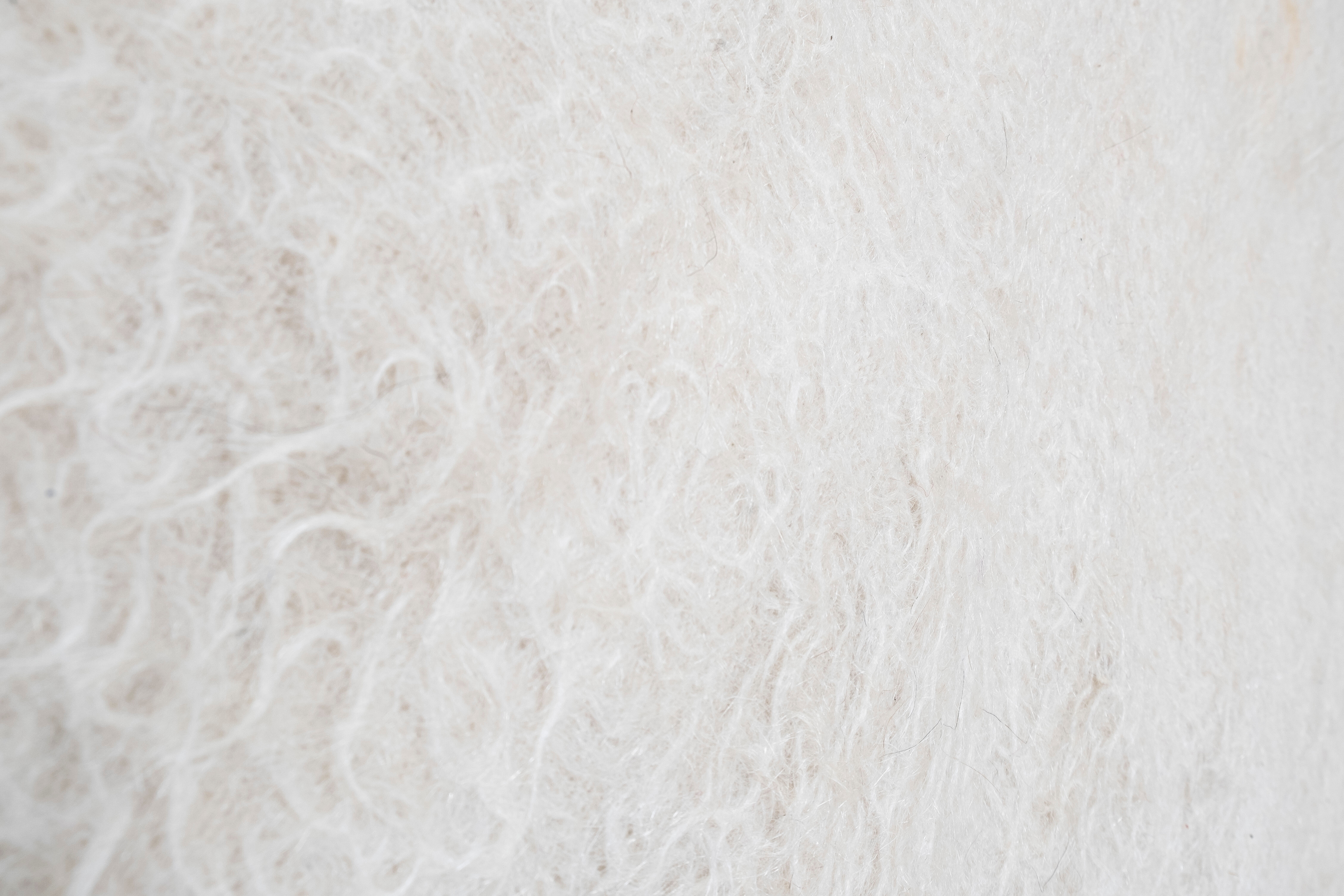 1970s Vintage White Siirt Kilim Blanket Rug 4'2" X 6'2"