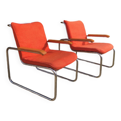 Paire de MB lounge de Marcel Breuer pour Knoll