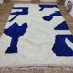 Tapis berbere de oued zem traditionnelle taille 150 x 250 cm