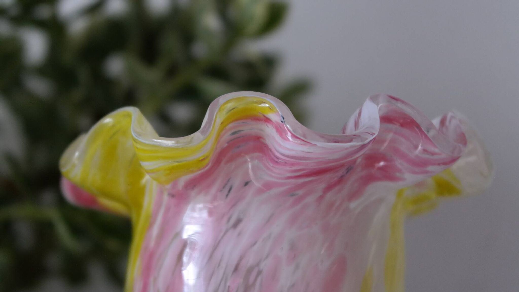Clichy Legras vase blown glass early 20th century