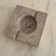 Square ashtray rough stone